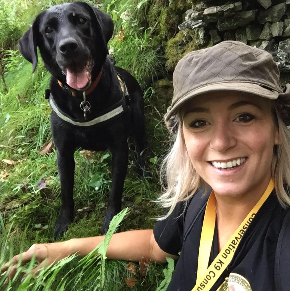 Louise Wilson with detection dog